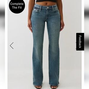 True Religion BECCA Mid Rise Boot cut Jeans Size 32